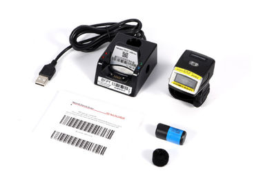 De miniscanner van de Vingerstreepjescode, Wearable Streepjescodelezer Draadloos Bluetooth