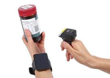 De miniscanner van de Vingerstreepjescode, Wearable Streepjescodelezer Draadloos Bluetooth
