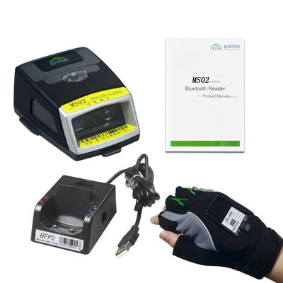 MS02 de draadloze Bluetooth-van de de Scannerlezer van de Handschoenstreepjescode Lezer van Free Hands Barcode